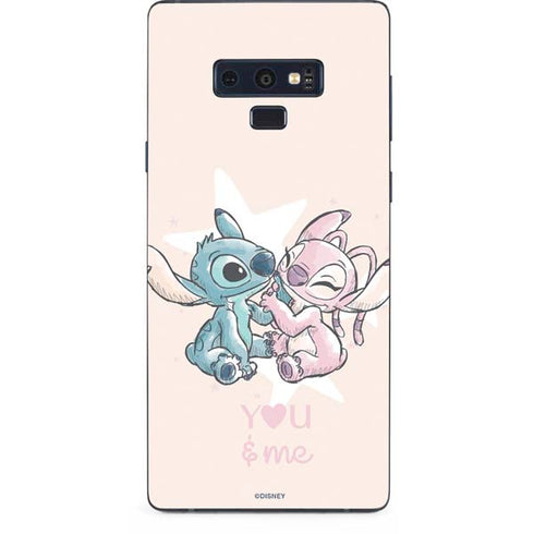 Disney Lilo and Stitch Stitch and Angel Galaxy Note 9 Skin