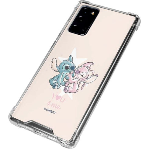 Disney Lilo and Stitch Stitch and Angel Galaxy Note20 5G Clear Case