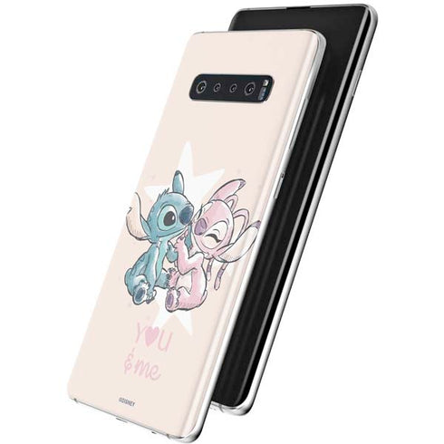 Disney Lilo and Stitch Stitch and Angel Galaxy S10 Plus Skin