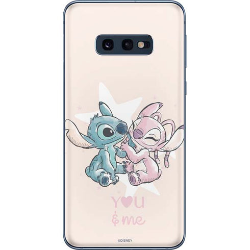 Disney Lilo and Stitch Stitch and Angel Galaxy S10e Skin