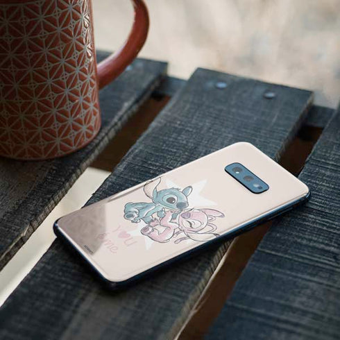 Disney Lilo and Stitch Stitch and Angel Galaxy S10e Skin