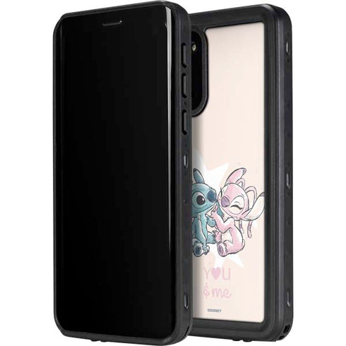 Disney Lilo and Stitch Stitch and Angel Galaxy S20 Plus Waterproof Case