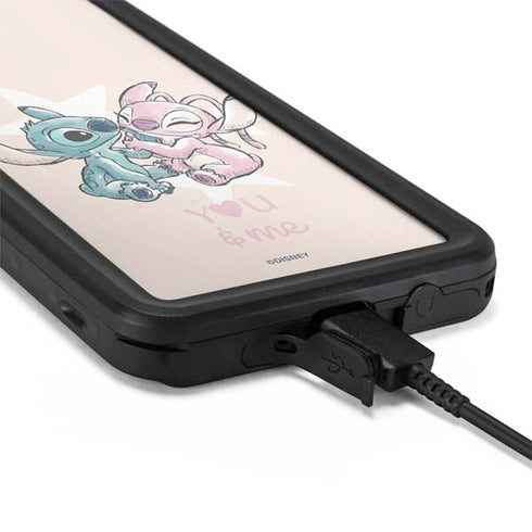 Disney Lilo and Stitch Stitch and Angel Galaxy S20 Plus Waterproof Case