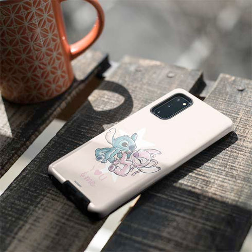 Disney Lilo and Stitch Stitch and Angel Galaxy S20 Pro Case