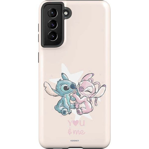 Disney Lilo and Stitch Stitch and Angel Galaxy S21 FE Pro Case