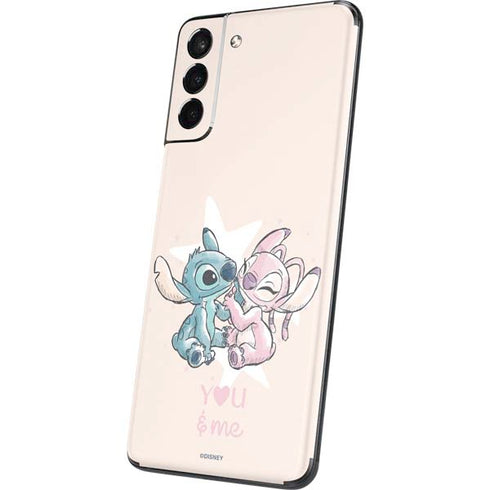 Disney Lilo and Stitch Stitch and Angel Galaxy S21 Plus 5G Skin