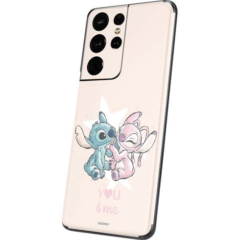 Disney Lilo and Stitch Stitch and Angel Galaxy S21 Ultra 5G Skin