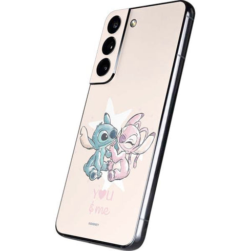 Disney Lilo and Stitch Stitch and Angel Galaxy S22 Skin