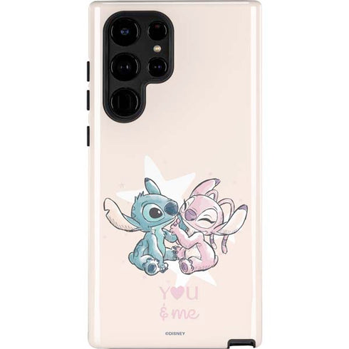Disney Lilo and Stitch Stitch and Angel Galaxy S22 Ultra Pro Case