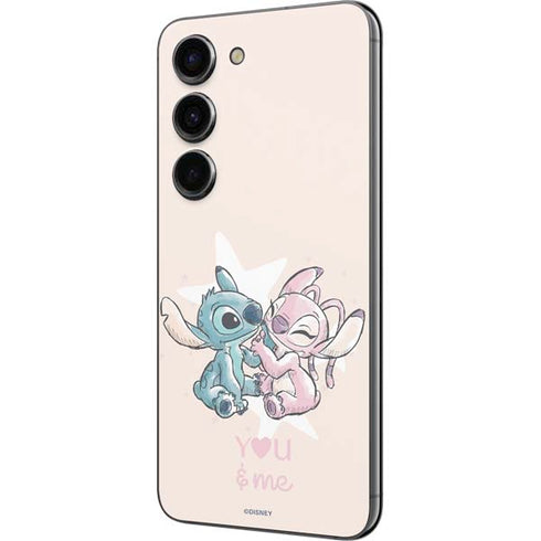 Disney Lilo and Stitch Stitch and Angel Galaxy S23 Skin