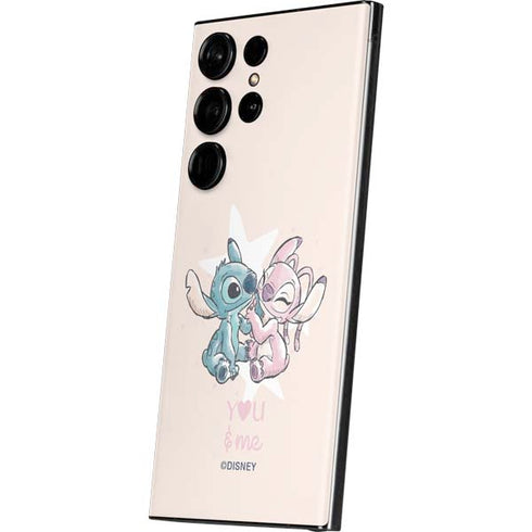 Disney Lilo and Stitch Stitch and Angel Galaxy S23 Ultra Skin