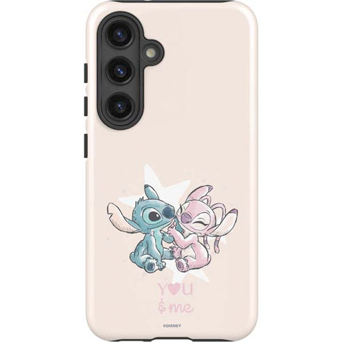 Disney Lilo and Stitch Stitch and Angel Galaxy S24 Impact Case