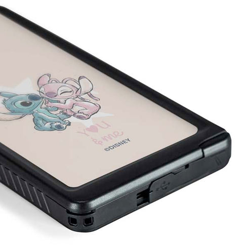 Disney Lilo and Stitch Stitch and Angel Galaxy S24 Ultra Waterproof Case