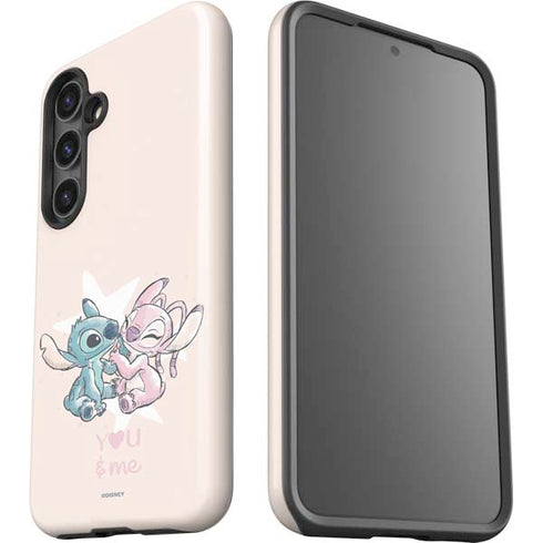 Disney Lilo and Stitch Stitch and Angel Galaxy S25 Impact Case