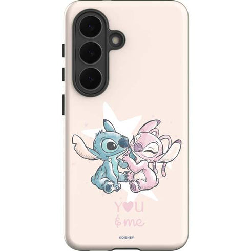Disney Lilo and Stitch Stitch and Angel Galaxy S26 Plus Impact Case