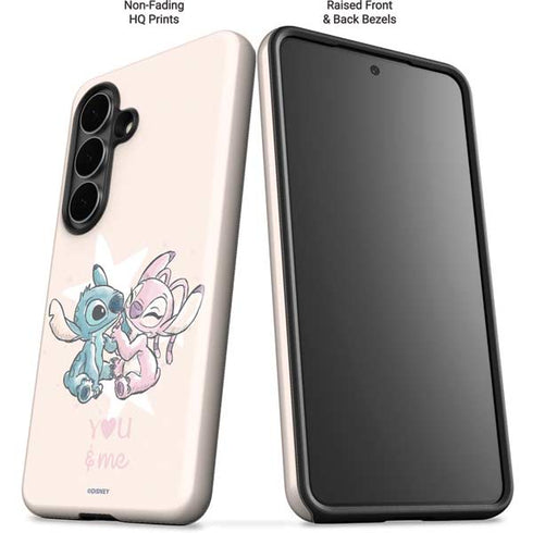 Disney Lilo and Stitch Stitch and Angel Galaxy S26 Plus Impact Case
