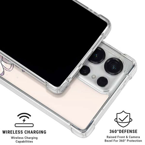 Disney Lilo and Stitch Stitch and Angel Galaxy S26 Ultra Clear Case