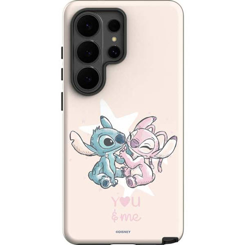 Disney Lilo and Stitch Stitch and Angel Galaxy S26 Ultra Impact Case