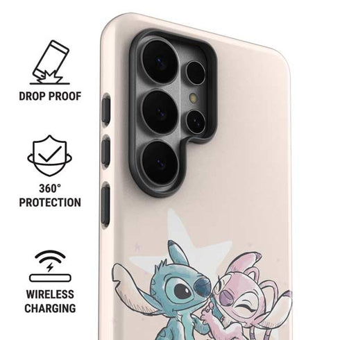 Disney Lilo and Stitch Stitch and Angel Galaxy S26 Ultra Impact Case