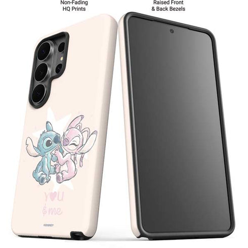 Disney Lilo and Stitch Stitch and Angel Galaxy S26 Ultra Impact Case