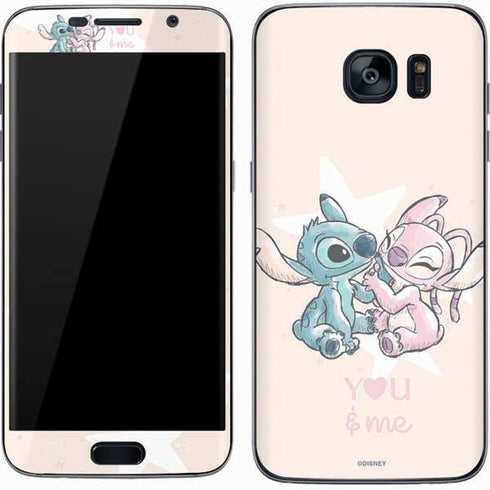 Disney Lilo and Stitch Stitch and Angel Galaxy S7 Skin