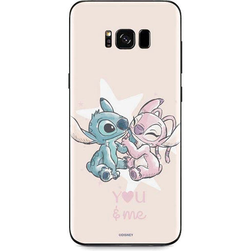 Disney Lilo and Stitch Stitch and Angel Galaxy S8 Plus Skin
