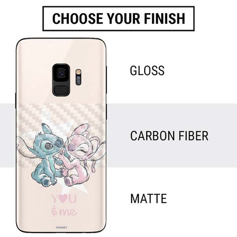 Disney Lilo and Stitch Stitch and Angel Galaxy S9 Skin
