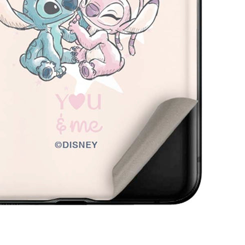 Disney Lilo and Stitch Stitch and Angel Galaxy Z Flip Skin