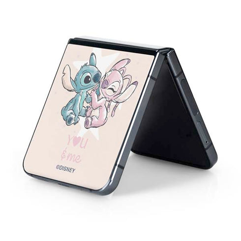 Disney Lilo and Stitch Stitch and Angel Galaxy Z Flip5 5G Skin