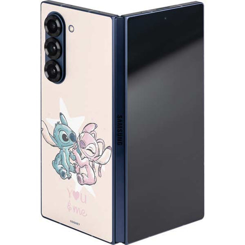 Disney Lilo and Stitch Stitch and Angel Galaxy Z Fold6 Skin