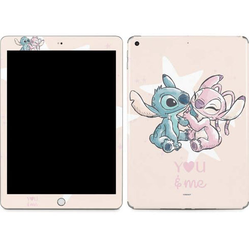 Disney Lilo and Stitch Stitch and Angel Apple iPad Skin