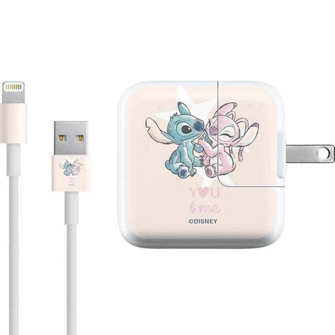 Disney Lilo and Stitch Stitch and Angel iPad Charger (10W USB) Skin