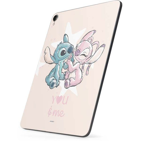 Disney Lilo and Stitch Stitch and Angel Apple iPad Pro Skin