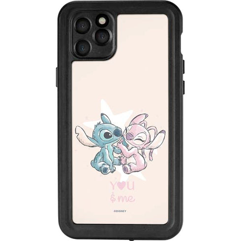 Disney Lilo and Stitch Stitch and Angel iPhone 11 Pro Max Waterproof Case