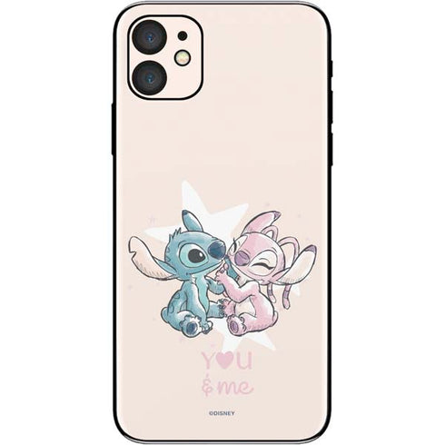 Disney Lilo and Stitch Stitch and Angel iPhone 11 Skin
