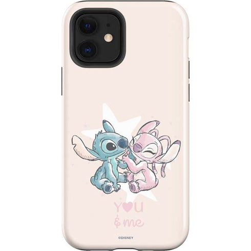 Disney Lilo and Stitch Stitch and Angel iPhone 12 Impact Case