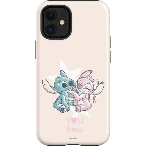 Disney Lilo and Stitch Stitch and Angel iPhone 12 Mini Impact Case