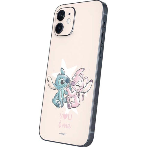 Disney Lilo and Stitch Stitch and Angel iPhone 12 Mini Skin