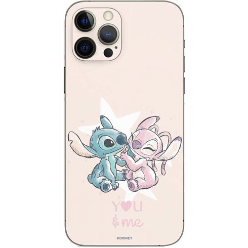 Disney Lilo and Stitch Stitch and Angel iPhone 12 Pro Skin