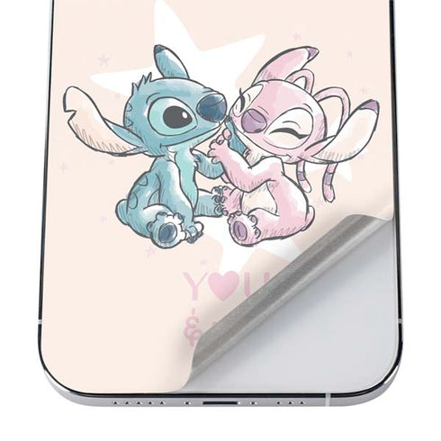 Disney Lilo and Stitch Stitch and Angel iPhone 12 Pro Skin