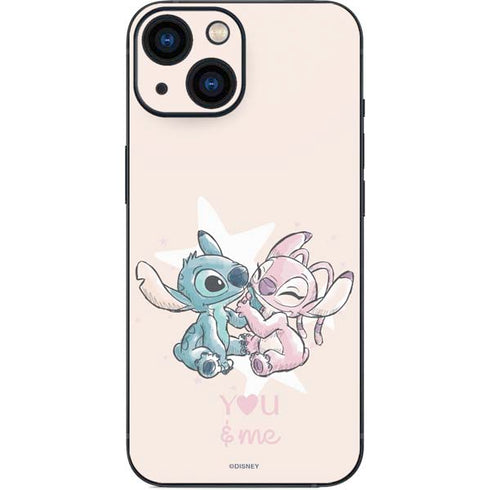 Disney Lilo and Stitch Stitch and Angel iPhone 13 Mini Skin