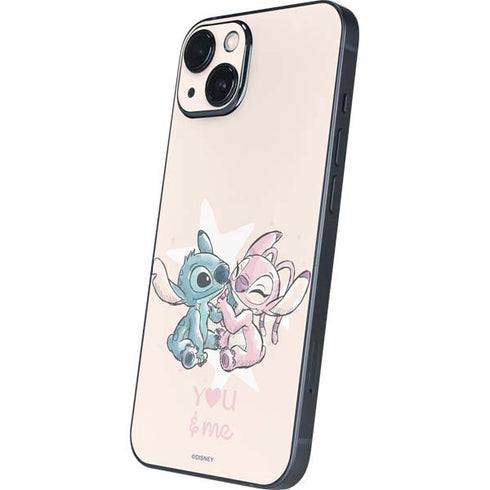 Disney Lilo and Stitch Stitch and Angel iPhone 13 Skin