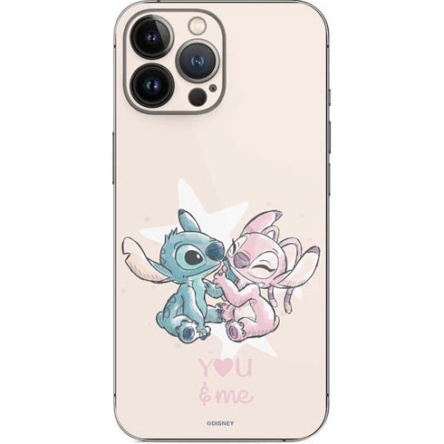 Disney Lilo and Stitch Stitch and Angel iPhone 14 Pro Max Skin