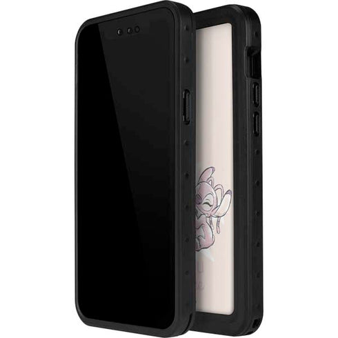 Disney Lilo and Stitch Stitch and Angel iPhone 14 Pro Max Waterproof Case