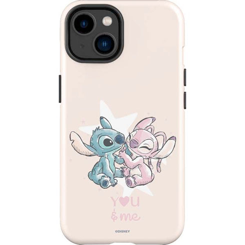 Disney Lilo and Stitch Stitch and Angel iPhone 15 Impact Case
