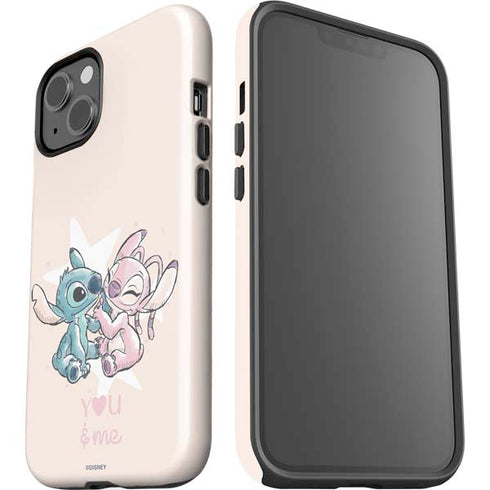 Disney Lilo and Stitch Stitch and Angel iPhone 15 Plus Impact Case