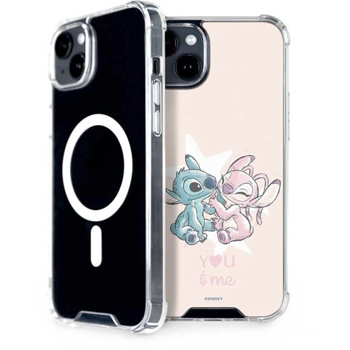 Disney Lilo and Stitch Stitch and Angel iPhone 15 Plus MagSafe Case