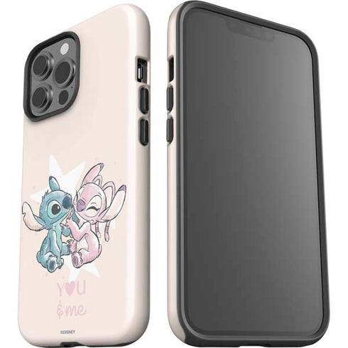 Disney Lilo and Stitch Stitch and Angel iPhone 15 Pro Max Impact Case