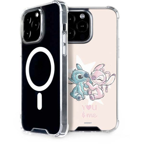 Disney Lilo and Stitch Stitch and Angel iPhone 15 Pro Max MagSafe Case