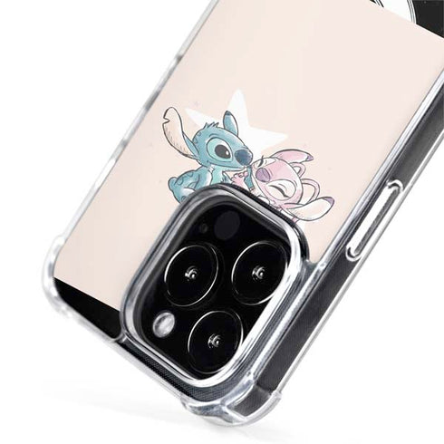 Disney Lilo and Stitch Stitch and Angel iPhone 15 Pro Max MagSafe Case